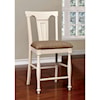 Furniture of America Sabrina Counter Height Side Chair 2-Pack