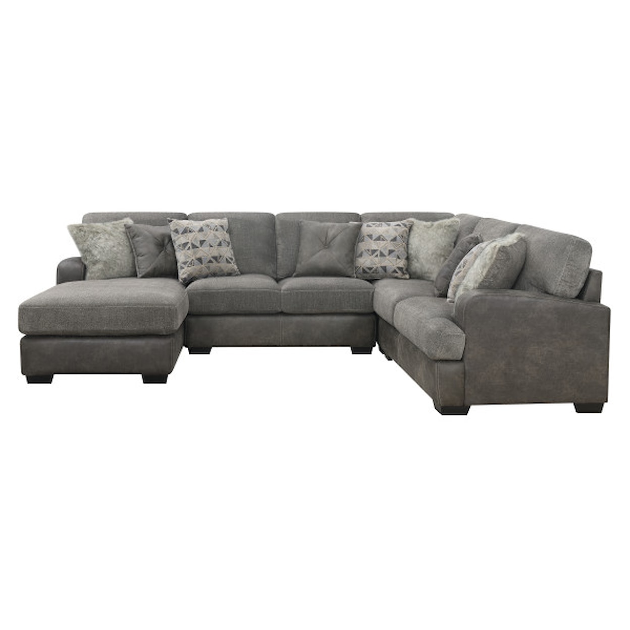 Emerald Berlin 4-Piece Sectional with LSF Chaise