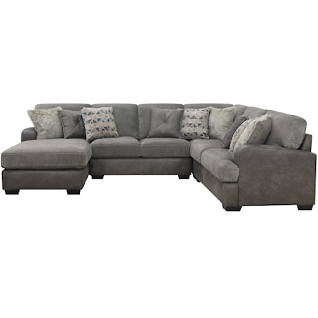 4-Piece Sectional with LSF Chaise
