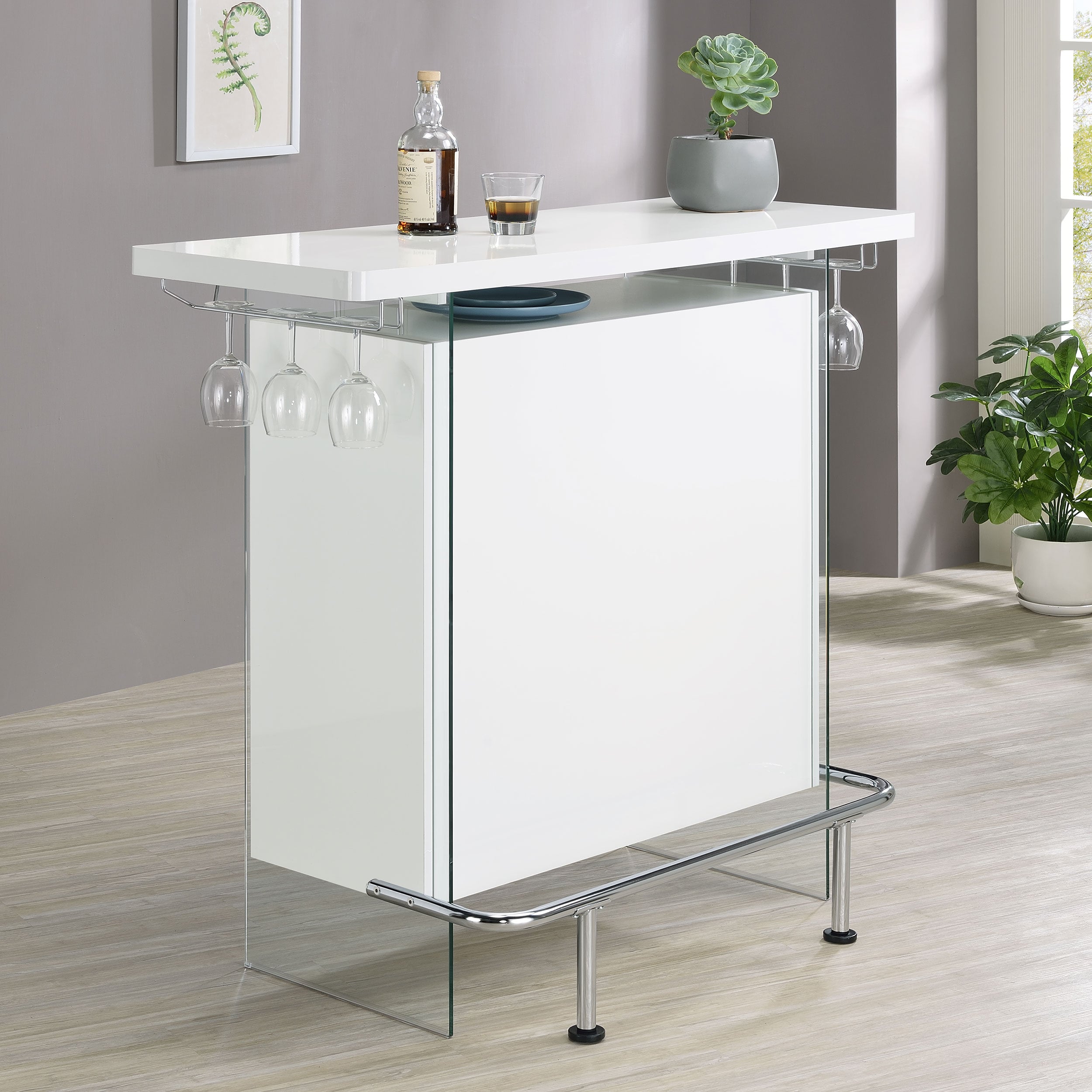 Acosta Freestanding Home Bar Wine Cabinet