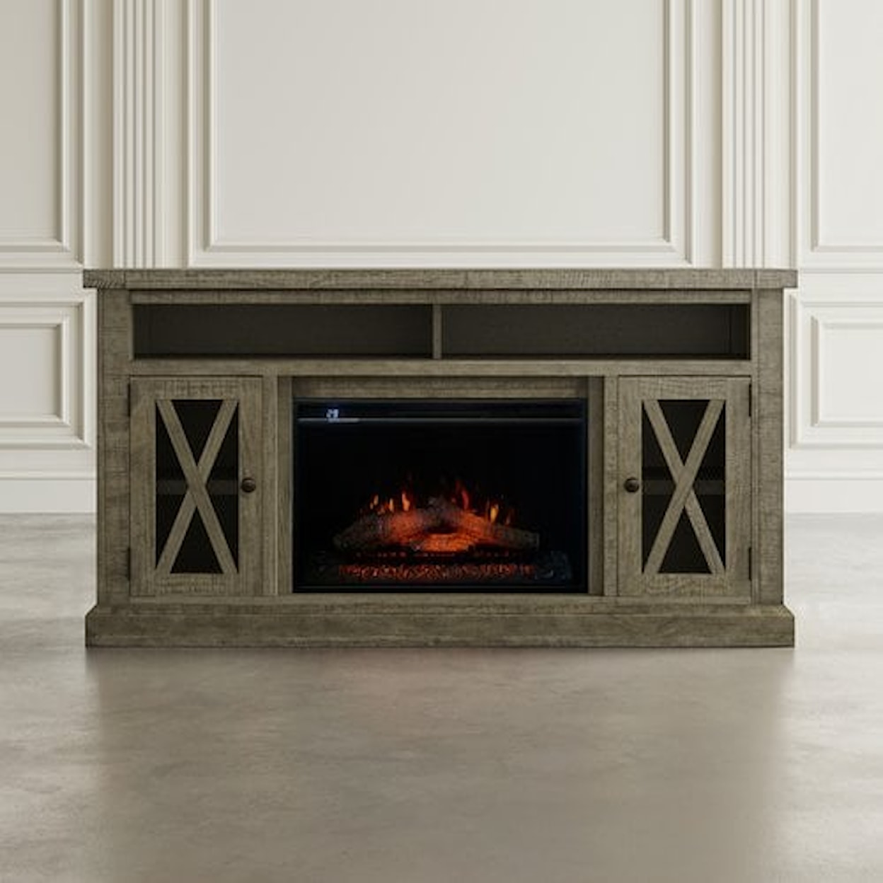 Jofran Telluride Fireplace with Logset