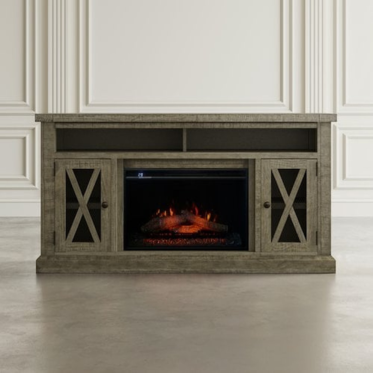 Jofran Tomlin Fireplace with Logset