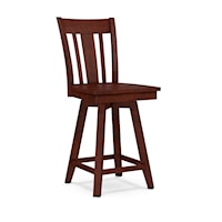Transitional 24" San Remo Swivel Counter Stool