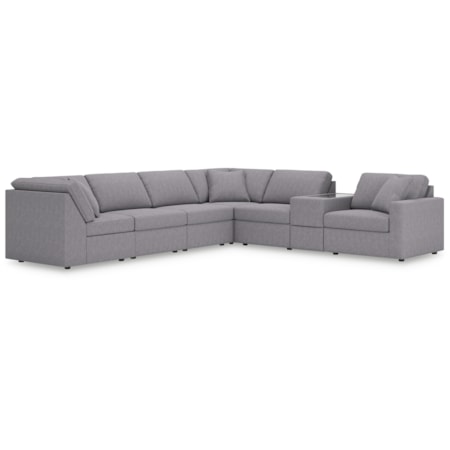 7-Piece Sectional Console