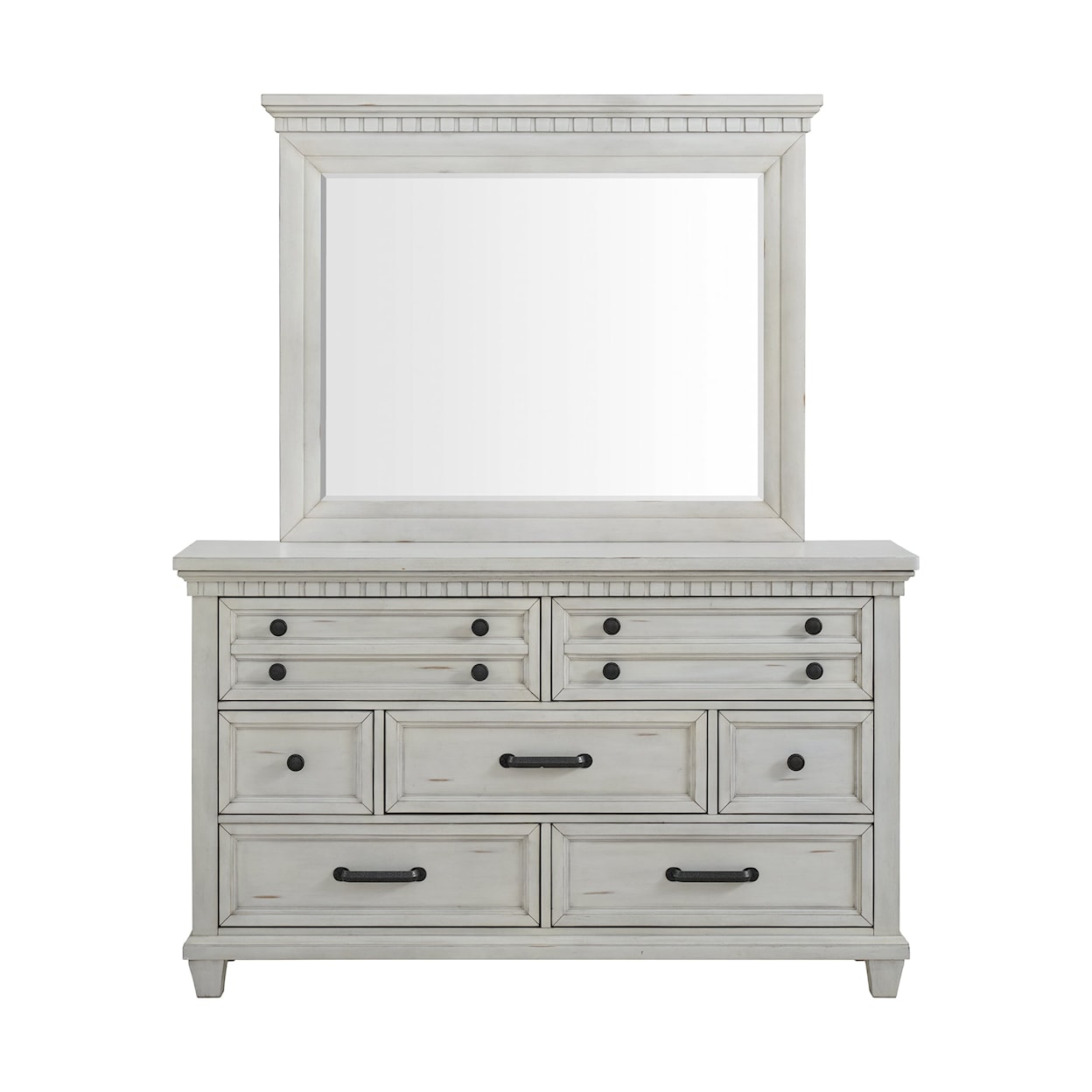 Elements International McCoy Dresser and Mirror Set