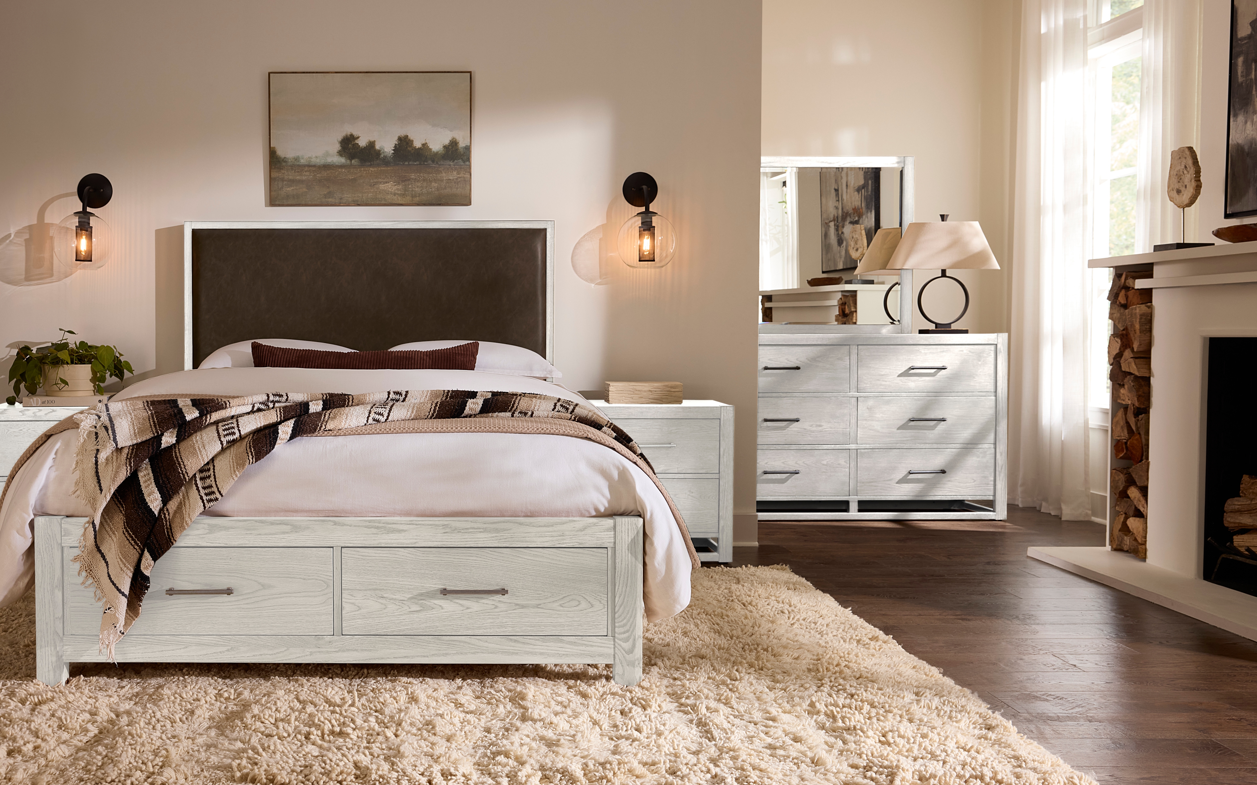 King Upholstered Storage Bed