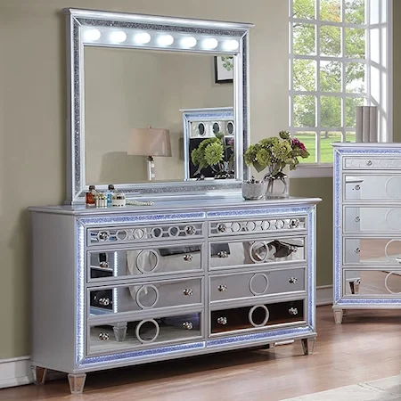  6-Drawer Dresser and Mirror Set