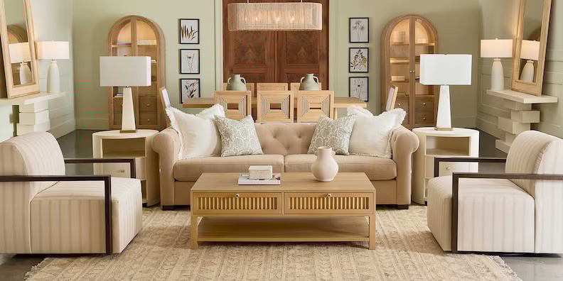 Bassett Newbury Newbury Ribbed Drawer Cocktail Table