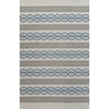 Kas Libby Langdon Hamptons 7' Square Ivory/Spa Cable Knit Rug