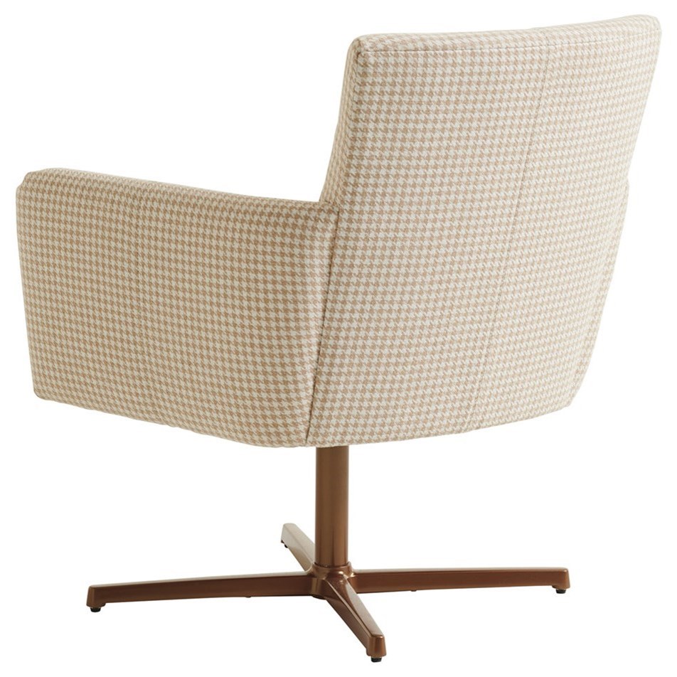 Barclay Butera Barclay Butera Upholstery Brooks Swivel Chair with Brass Base