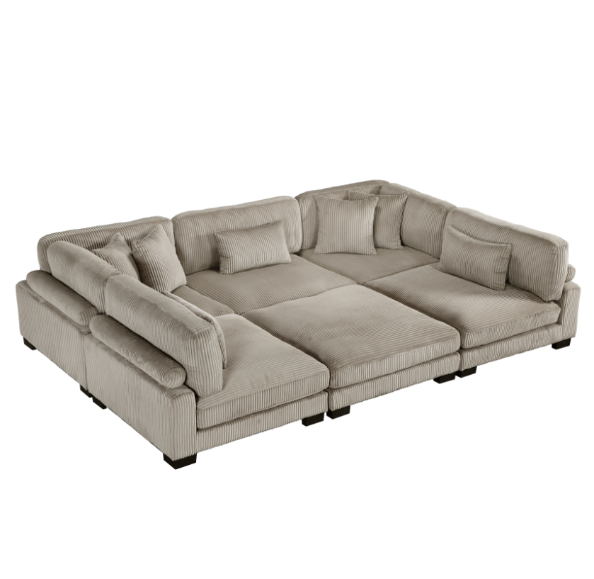 Homelegance Traverse 6-Piece Sectional Sofa