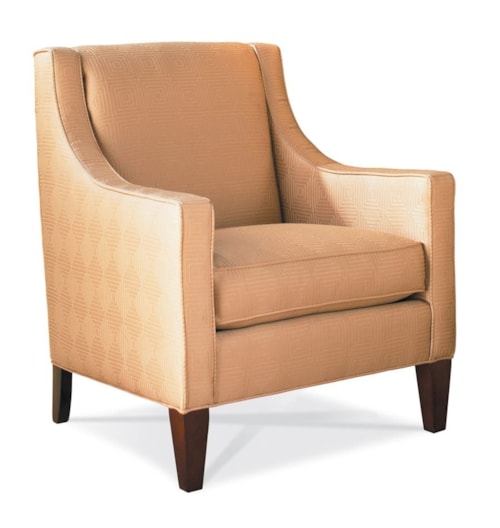 Transitional Chair with Tapered Legs