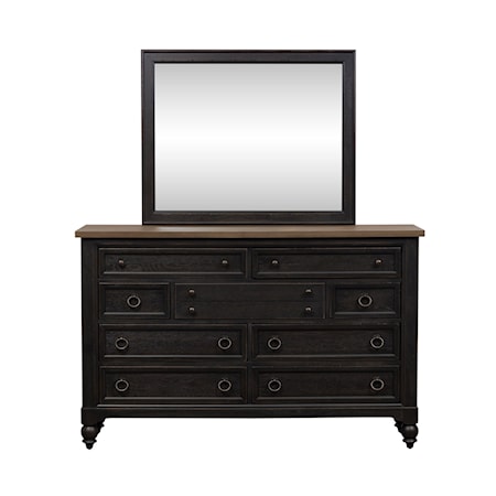 9-Drawer Dresser &amp; Mirror Set