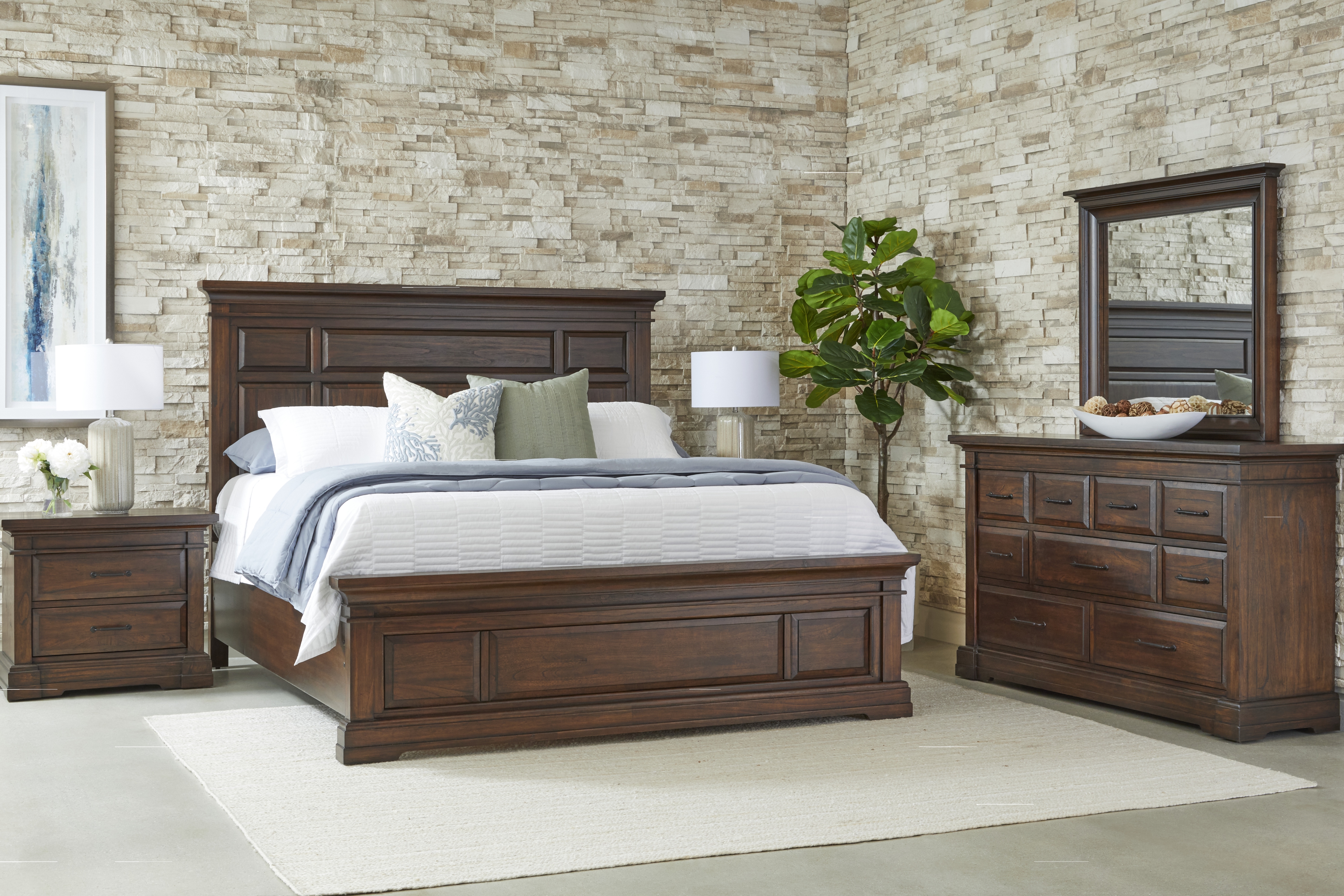 Queen Panel Bed