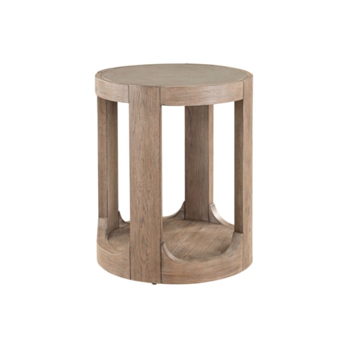 Contemporary Round Chairside Table