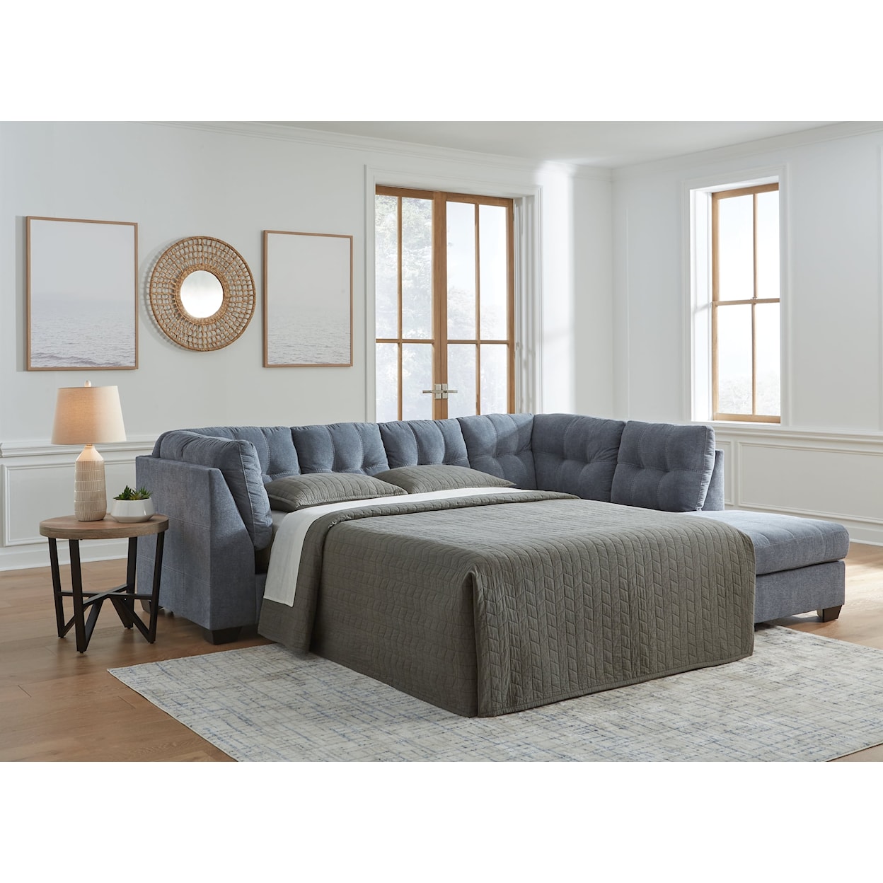 Signature Design by Ashley Furniture Marleton 2-Piece Sleeper Sectional with Chaise