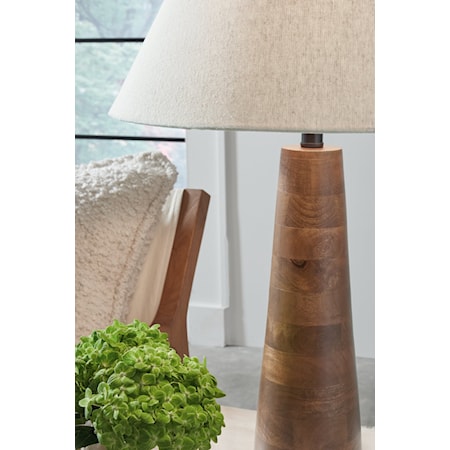 Wood Table Lamp