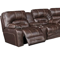 Casual Manual Reclining Console Loveseat with Cup Holders