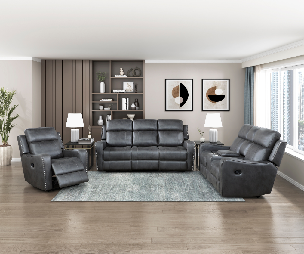 Homelegance Kellen Manual Double Reclining Loveseat