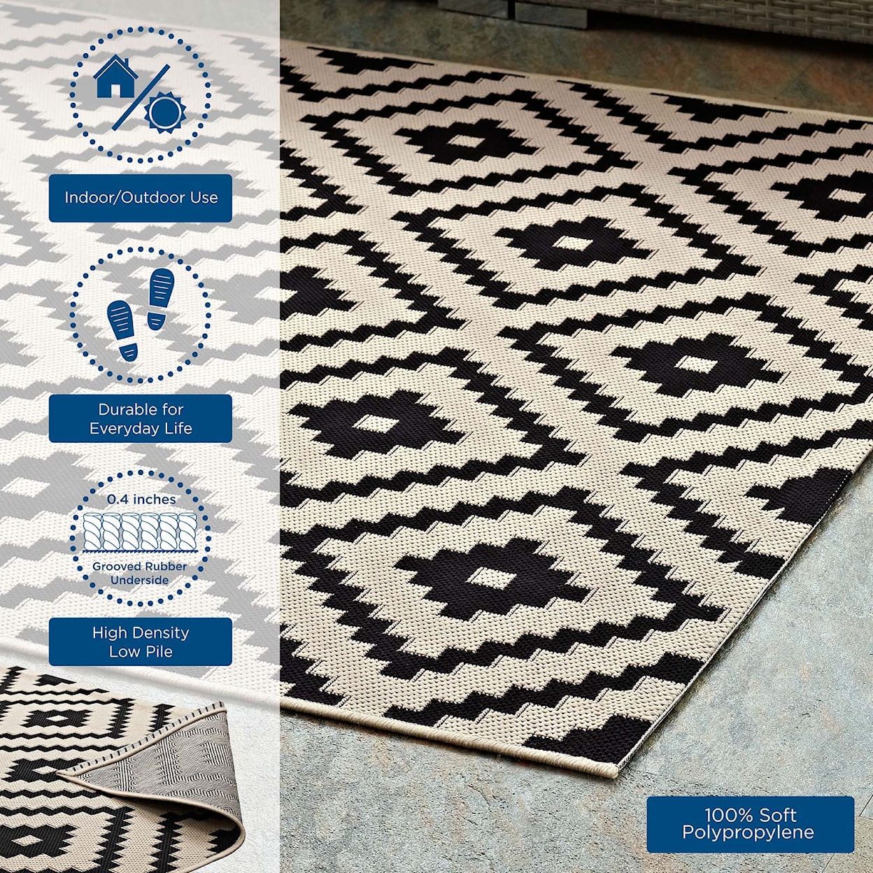 Modway Perplex 4 x 6 Rug