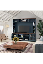 Legends Furniture Nantucket Cottage Fireplace Entertainment Wall Unit with Wire Management
