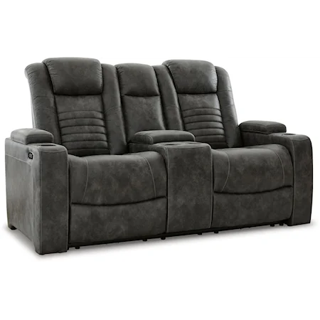 Power Reclining Loveseat w/ Console