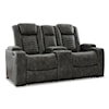 Signature Design by Ashley Soundcheck Power Reclining Loveseat w/ Console