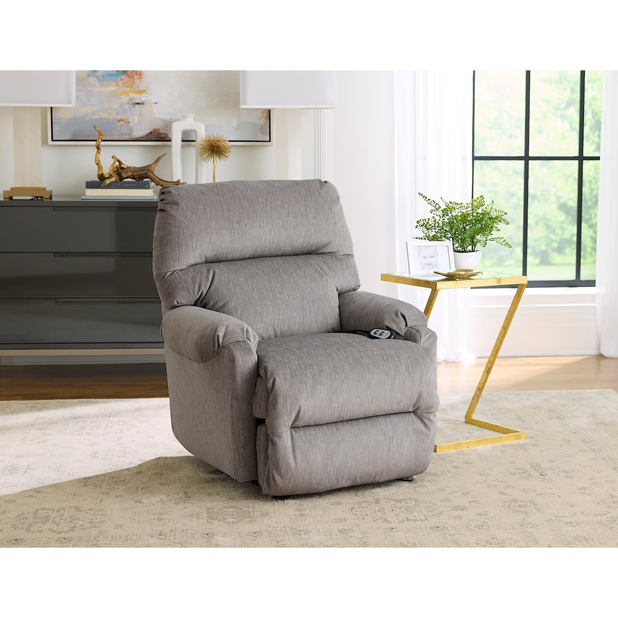 Bravo Furniture Cannes Power Swivel Glider Recliner