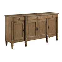 Traditional Solid Wood Lyndale Breakfront Buffet