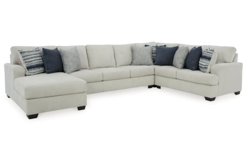 4-Piece Sectional with Chaise