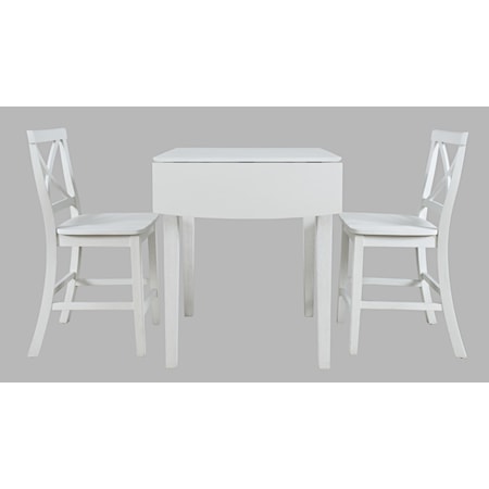 3 Piece Counter Table and Stool Set