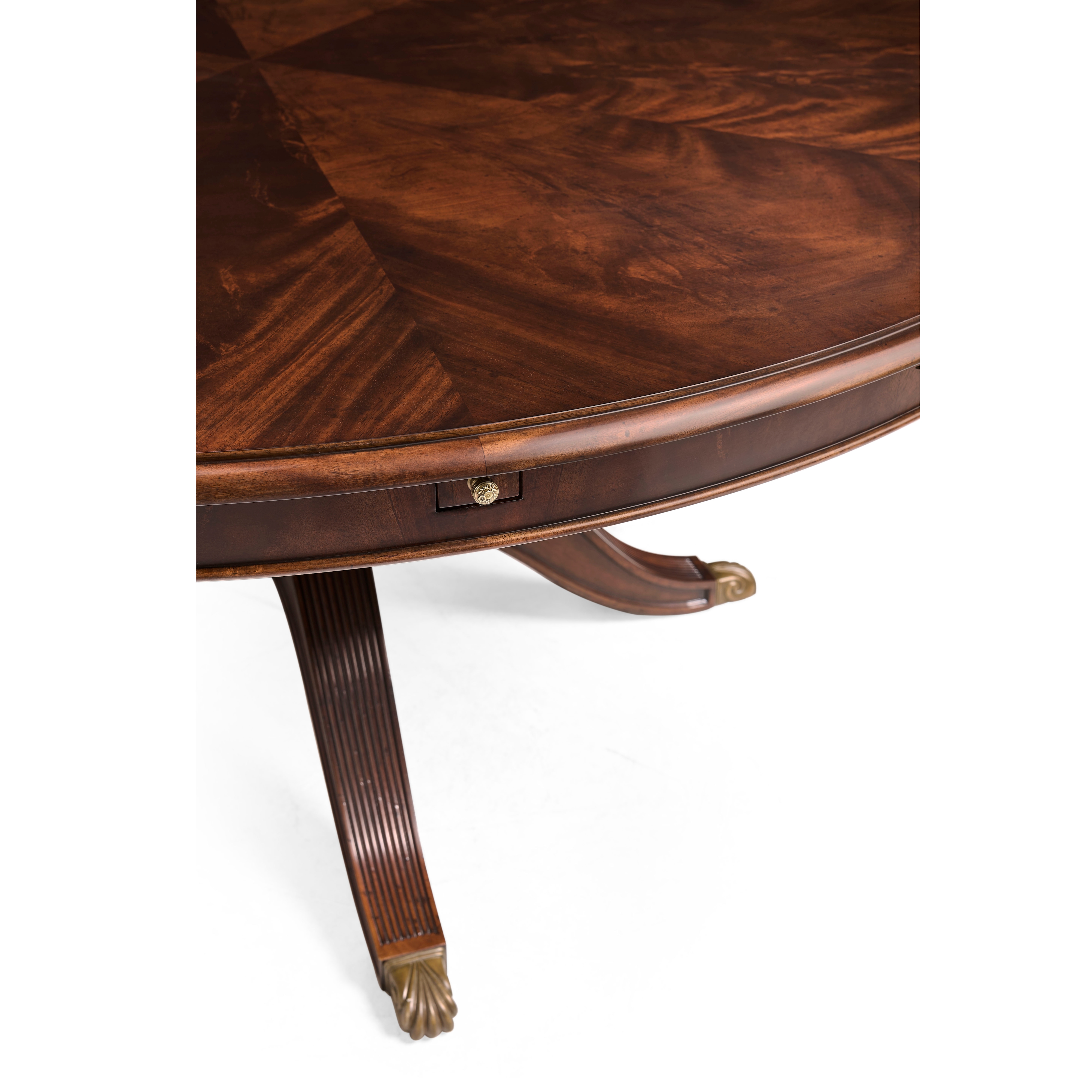 Jonathan Charles JC Traditional 66" Mahogany Extending Circular Dining Table