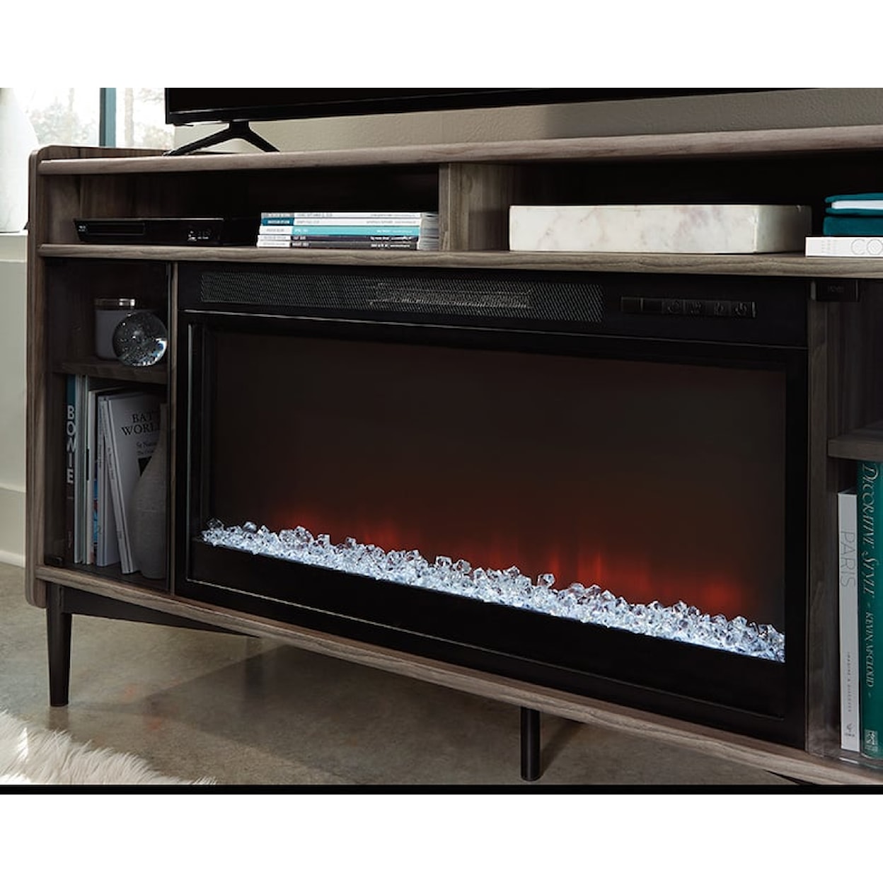 Sauder HARVEY PARK Fireplace Entertainment Center