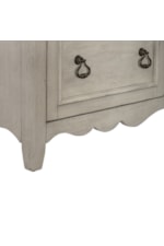 Liberty Furniture Chesapeake Traditional White Storage Credenza and Hutch with LED Lighting