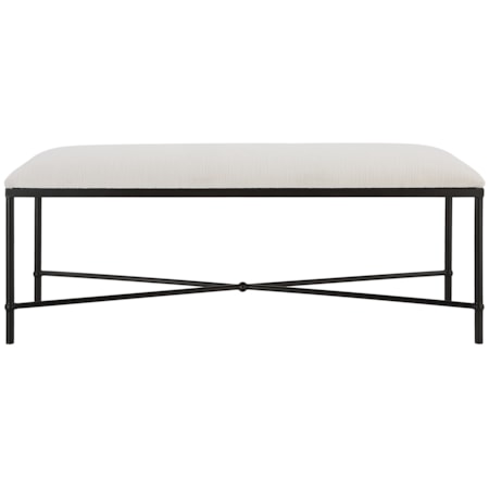 Avenham Black Framed Bench