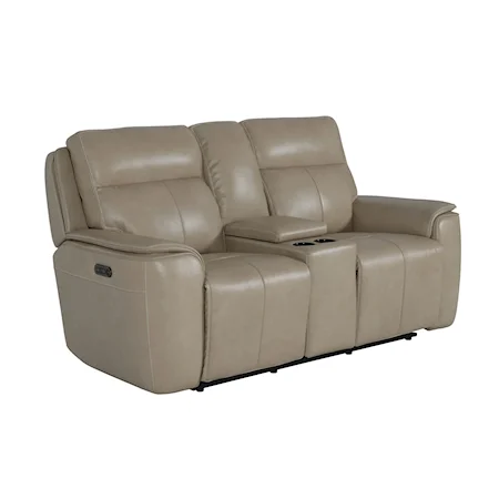 Motion Loveseat w/Power &amp; Console