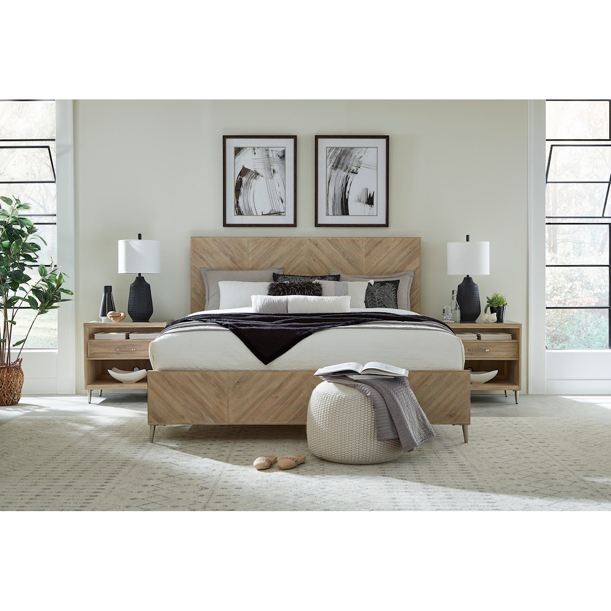 Aspenhome Maddox Queen Panel Bed