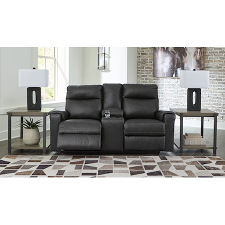 DBL REC PWR Loveseat w/Console