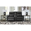 Ashley Furniture Signature Design Axtellton Power Reclining Loveseat with Console