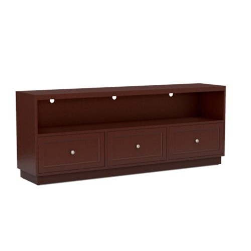 Transitional Customizable Low Profile TV Console