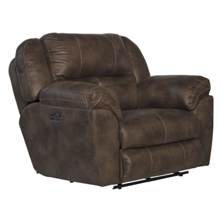 Power Headrest Lay-Flat Recliner