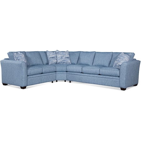 3-Piece Wedge Sectional Sofa