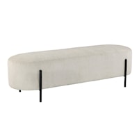 Contemporary 60" Upholstered Accent Bench