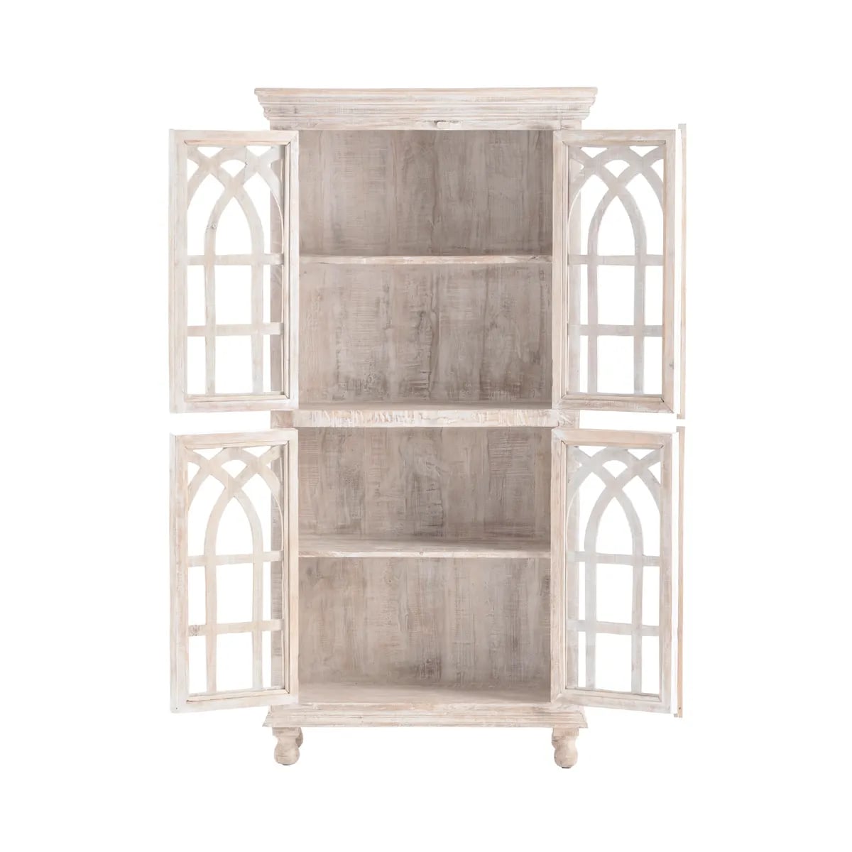 Bengal Manor Cathedral 4-Door Curio Cabinet