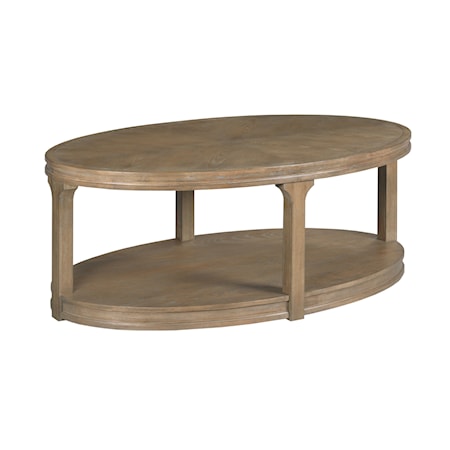 Oval Coffee Table On Casters