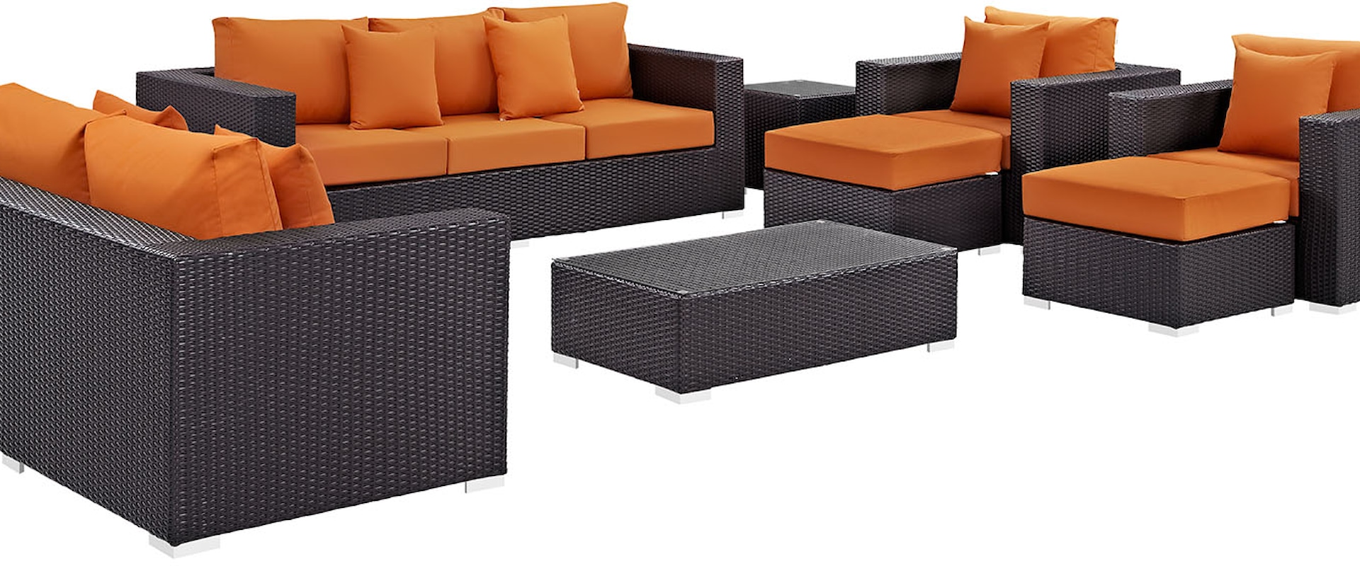 9 Piece Outdoor Patio Sofa Set