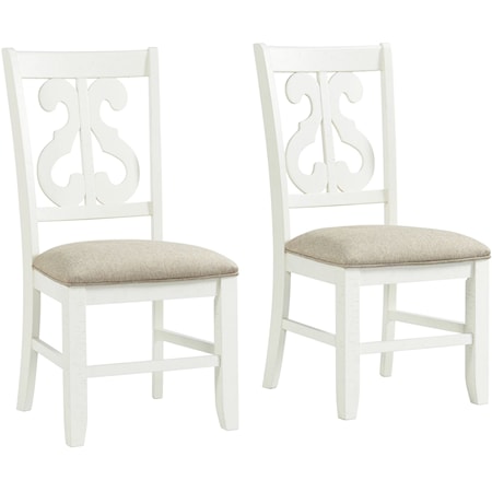 Swirl Back Side Chair Set