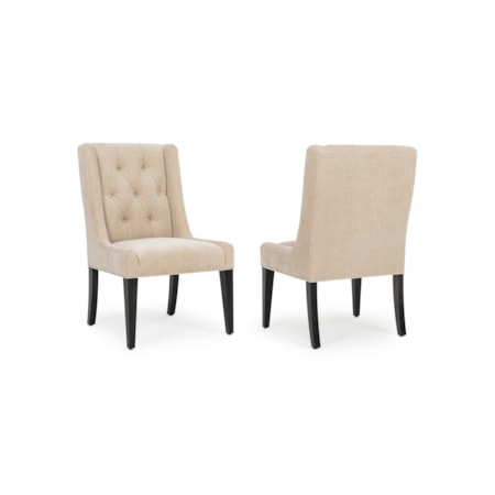 Side Chair with Button Tufting