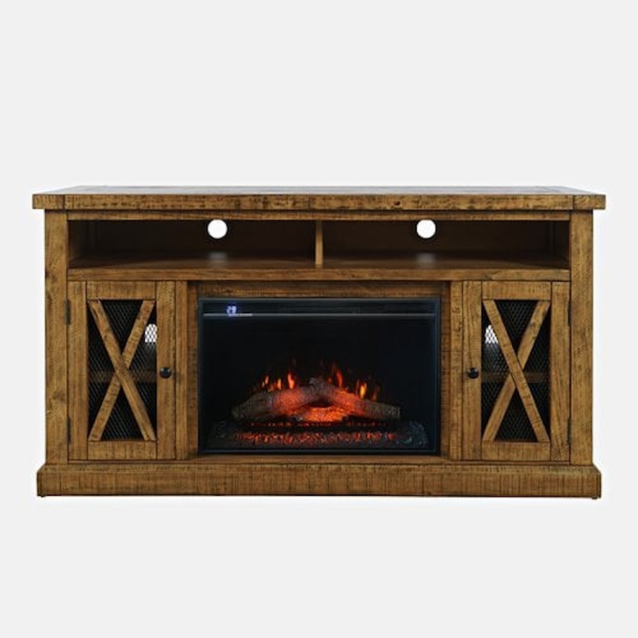 Jofran Telluride Fireplace with Logs