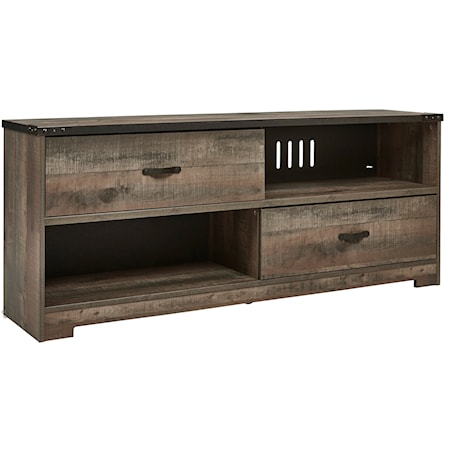 Large TV Stand with 2 Sliding Doors